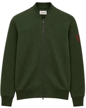 Pal Zileri Veste Bomber Zippée À Logo Brodé - Green