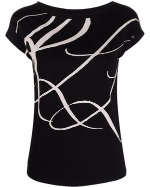 Ralph Lauren Oversized Logo Print Top - Black