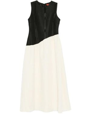 Simon Miller Laurel Moiré-Effect Midi Dress - White
