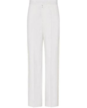 Maison Margiela Pressed-Seams Trousers - White