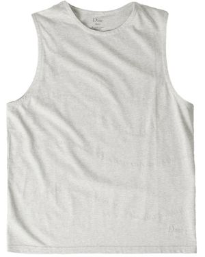 Dime Cotton Tank Top - Grey