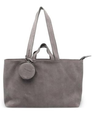 Vic Matié Borsa Tote Con Zip - Grigio