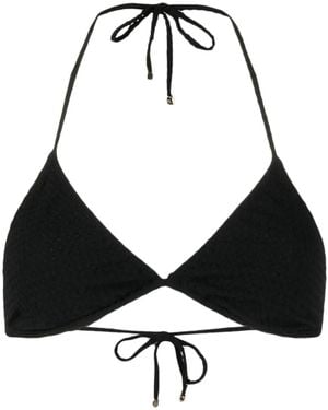 Nanushka Triangle Bikini Top - Black