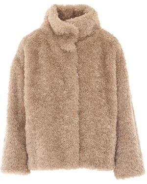 Herno Faux-Fur Teddy Coat - Natural