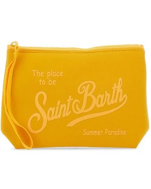 MC2 Saint Barth Clutch Aline Con Logo - Giallo