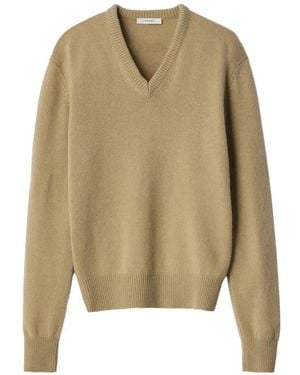 Lemaire V-Neck Sweater - Natural