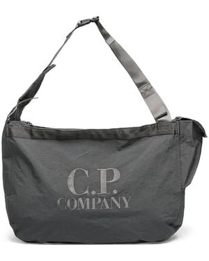 C.P. Company Logo-Print Messenger Bag - Black