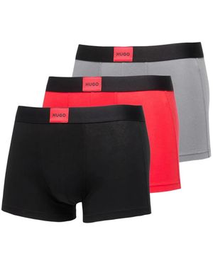 HUGO Galaxy Boxer (Pack Of Three) - Red