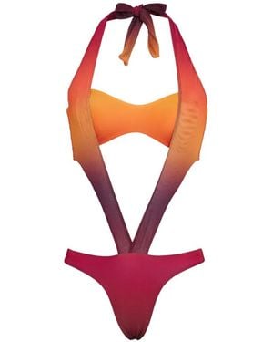 Amir Slama X Tati Barbieri Gradient-Effect Swimsuit - Pink