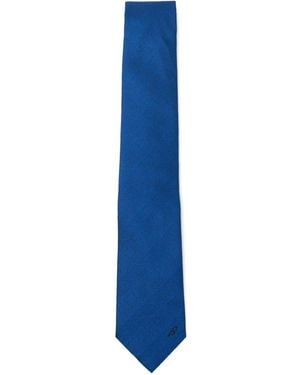 Brioni Striped Silk Tie - Blue