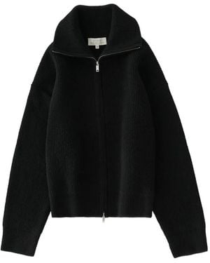 Studio Nicholson Sandos Ribbed-Knit Cardigan - Black