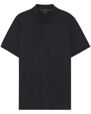 BOSS Logo-Embroidered Regular-Fit Polo Shirt - Black