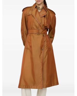Burberry Double-Breasted Trench Coat - Brown