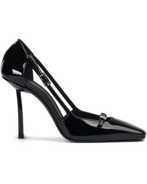Le Silla Mesh Chanel Vittoria Pumps With Buckle Detail in