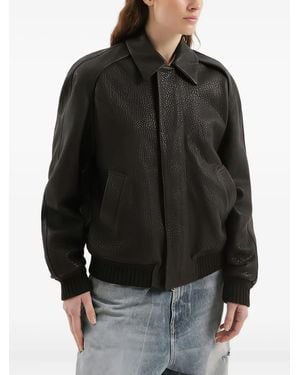 1989 STUDIO Leather Zipped Jacket - Black