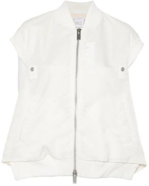 Sacai Zip Gilet - White