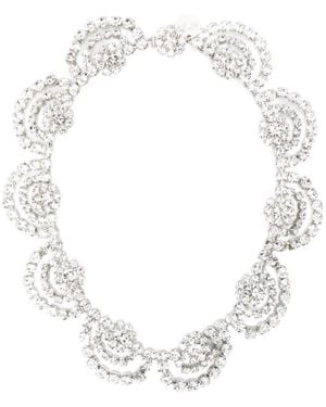 N°21 Collar con detalle floral - Blanco