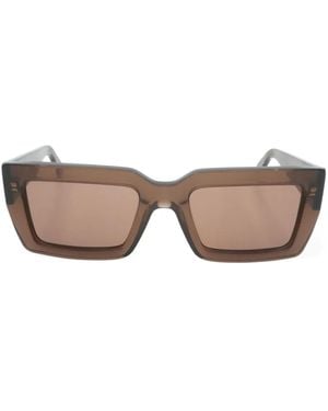 Ferragamo Eyewear Sonnenbrille Mit Eckigem Gestell - Braun