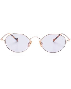 Eyepetizer Geometric Frame Sunglasses - White