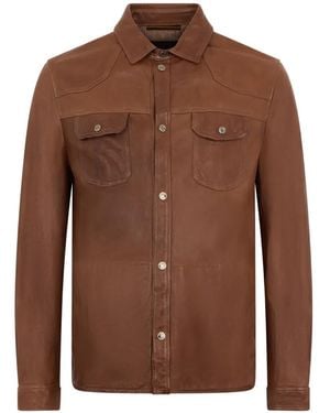 Moorer Flap-Pocket Jacket - Brown
