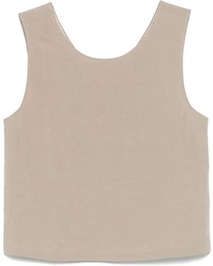 MOUTAKI Top Con Fiammatura - Neutro