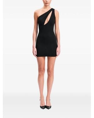 OW Collection Cut-Out One-Shoulder Dress - Black