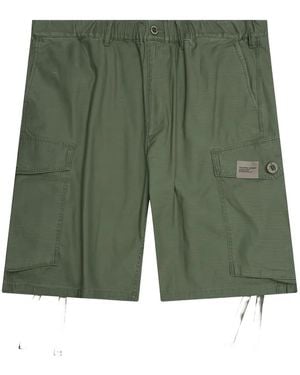 Neighborhood Cargo Wide-Leg Shorts - Green