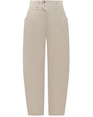 Isabel Marant Oumaya Hose mit hohem Bund - Weiß