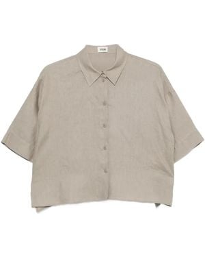 DRYKORN Yarika Short-Sleeve Shirt - Gray