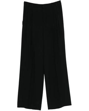 N°21 Pantalones Anchos Con Pinzas - Negro