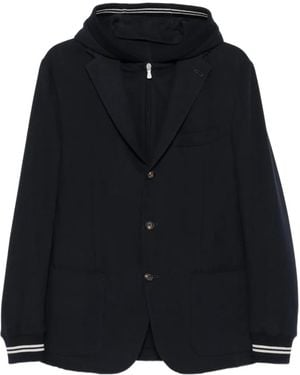 Eleventy Jacke Mit Kapuze - Schwarz