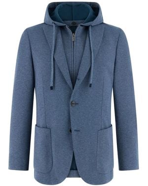 BOGGI Blazer Madison À Capuche Détachable - Blue
