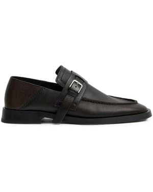 Miista Els Buckle-Strap Loafers - Black