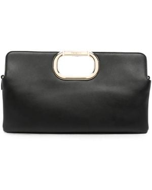 Twinset Engraved-Logo Tote Bag - Black
