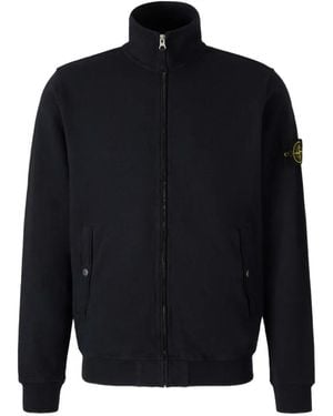 Stone Island 6100033 Malfilé Fleece 'Old' Effect Jacket - Blue