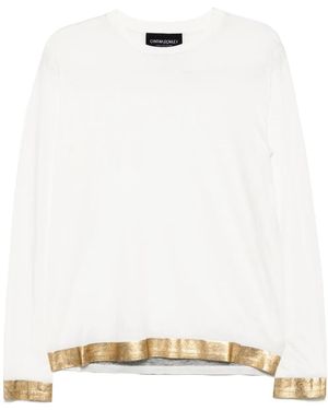 Cynthia Rowley Long-Sleeved T-Shirt - White