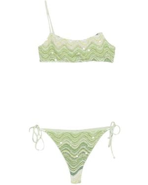 MC2 Saint Barth Sadie Sequin-Embellished Bikini - Green