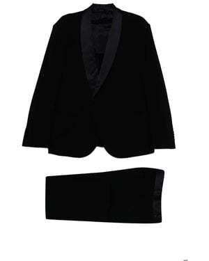 Giorgio Armani Costume À Col Châle - Noir