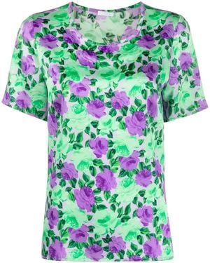 P.A.R.O.S.H. Floral-Print T-Shirt - Green