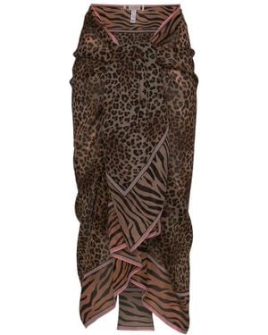 MC2 Saint Barth Thaiti Leopard-Print Sarong - Brown