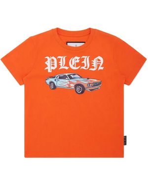 Philipp Plein Cars Racing Tシャツ - オレンジ