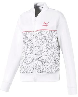 PUMA Zip-Up Sweatshirt - White
