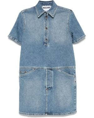Moschino デニム ミニドレス - ブルー