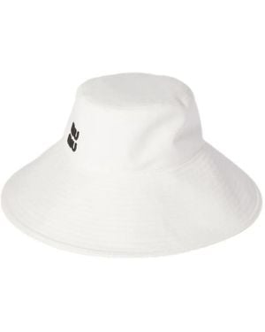 Miu Miu Wide-Brimmed Bucket Hat - White