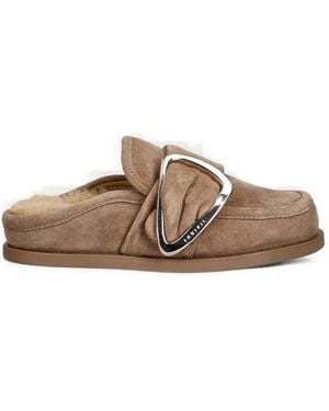 Inuikii Mules Aus Wildleder - Braun