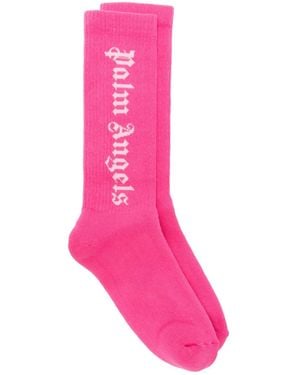 Palm Angels Classic Logo Socks - Pink