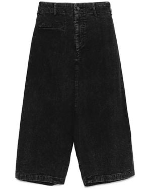 Yohji Yamamoto Vaqueros anchos - Negro