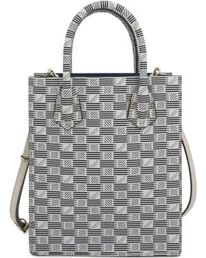 Moreau Suite Monogram-Pattern Mini Tote Bag - Grey