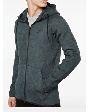 Nike Tech Fleece Jacquard Zip Hoodie - Green