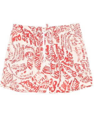 DSquared² Costume Da Bagno Con Stampa Graffiti - Rosso